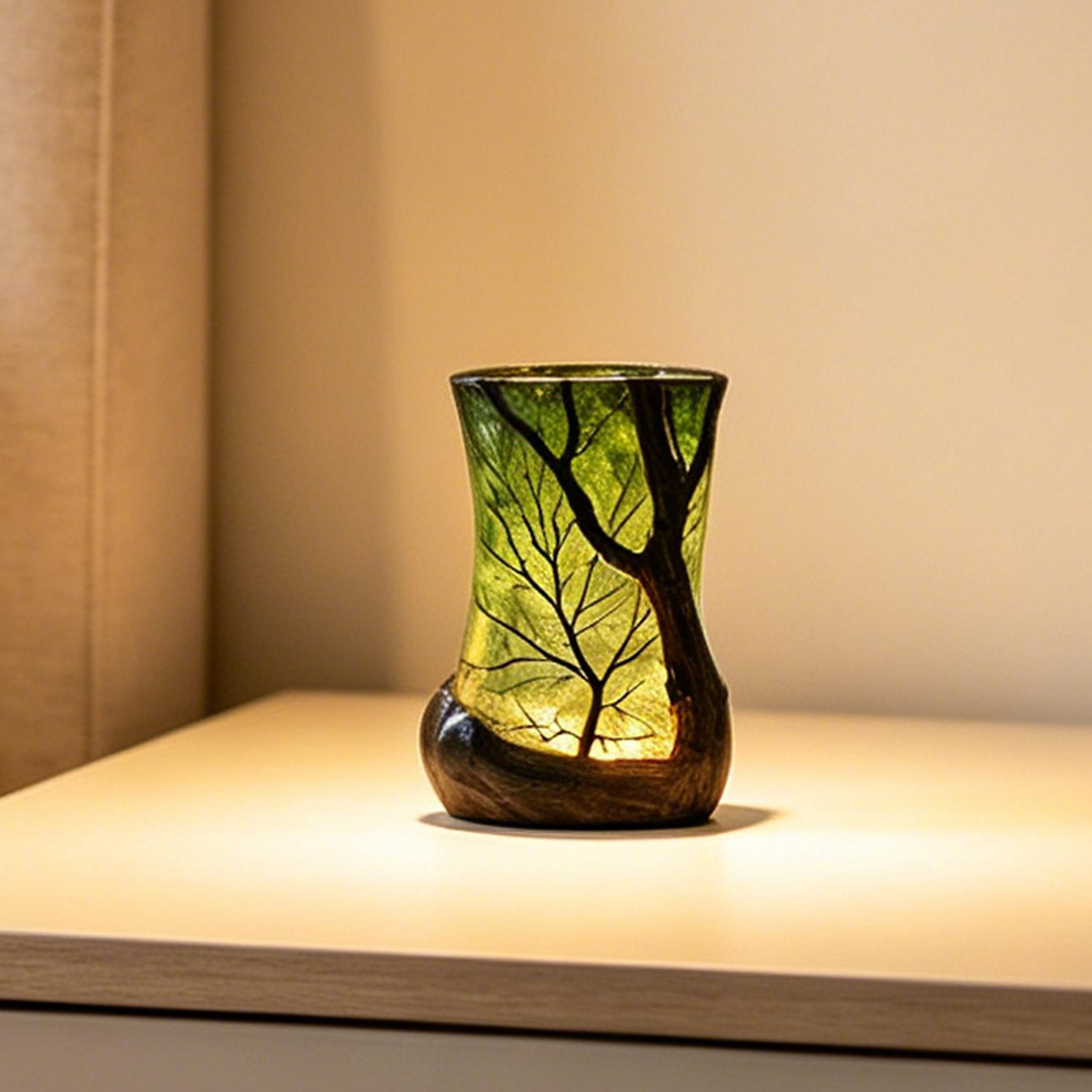 Office Furniture Desk - Bedside Table Lamp Forest Nightlight Decorative