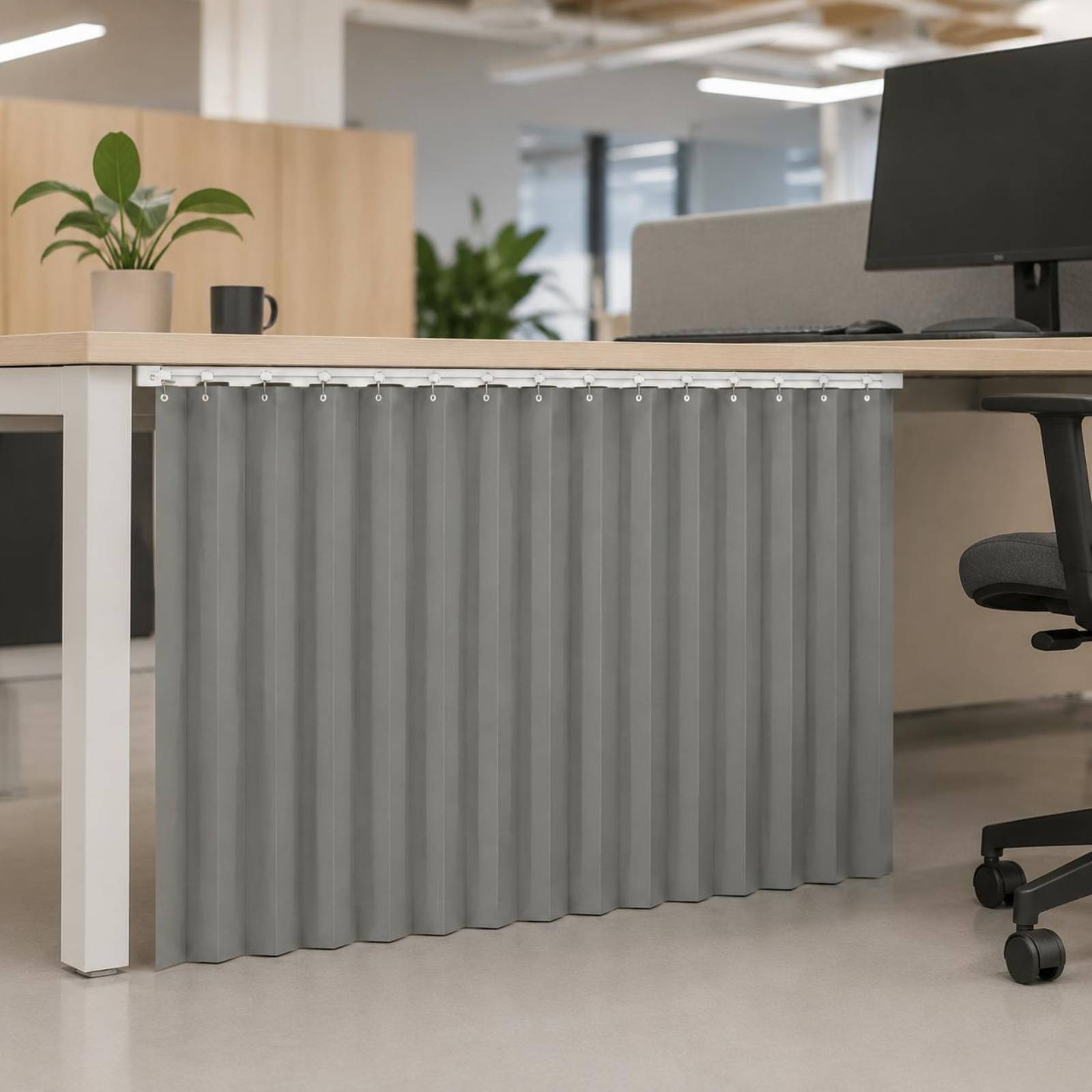 Office Furniture Desk - Desk Privacy Curtain Wind Blocking Office