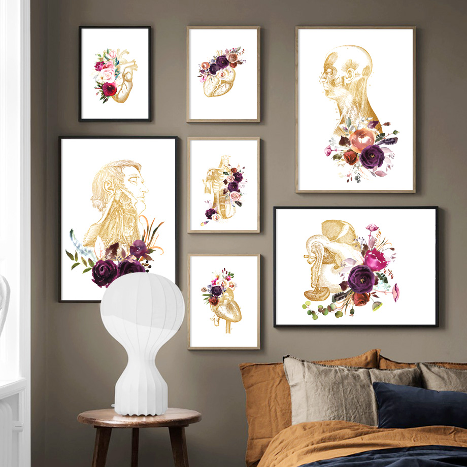 Office Furniture York - Human Anatomy Muscle Viscera Retro Art