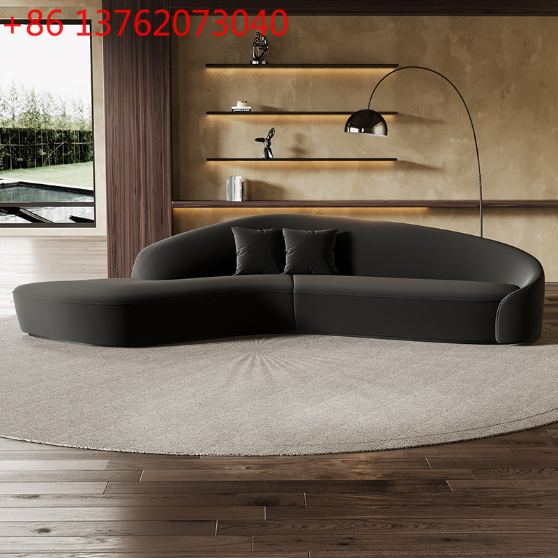 Office Furniture For Sale - Italian Luxury Curved Lounge Sofa Nordic