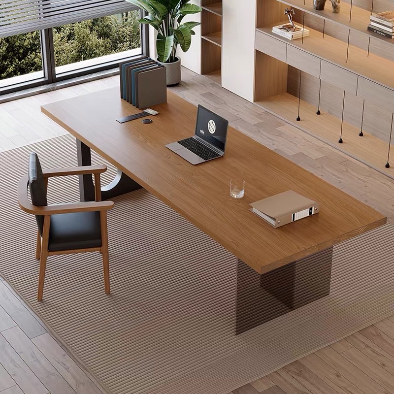 Office Furniture Desk - Italian Acrylic Floating Wooden Office Desk