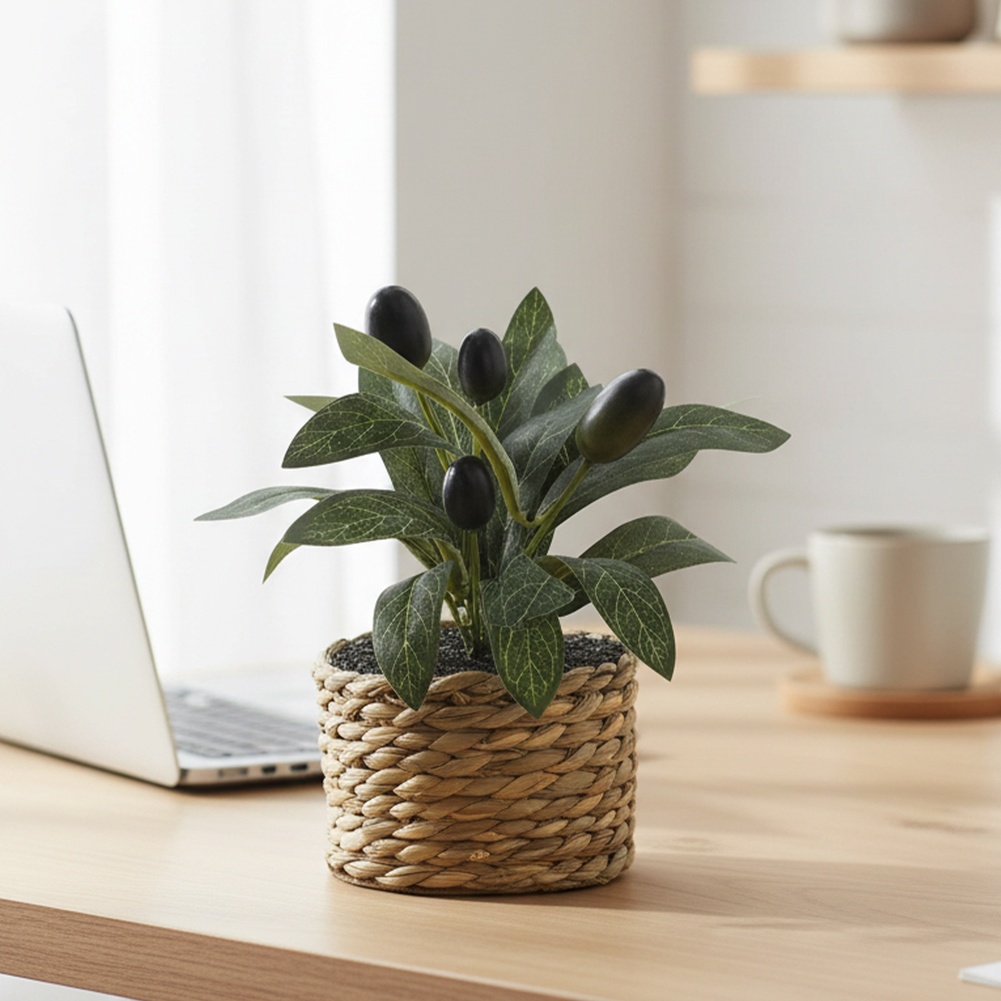 Office Furniture Used - Artificial Plants Pocket Olive Tree Plastic