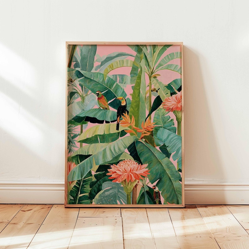 1pc Retro Tropical Canvas Post - Office Furniture For Sale ulasan dan harga