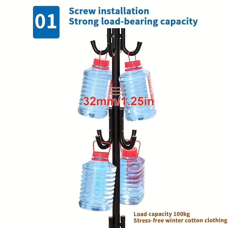 Simple Iron Coat Rack Coats Ba - Office Furniture For Sale ulasan dan harga