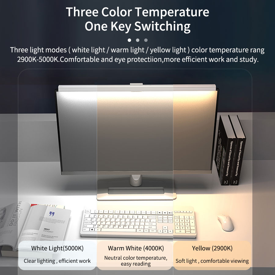 50cm LED Monitor Light Bar Scr - Office Furniture Desk ulasan dan harga