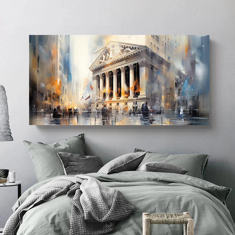 New York Stock Exchange Abstra - Office Furniture York ulasan dan harga