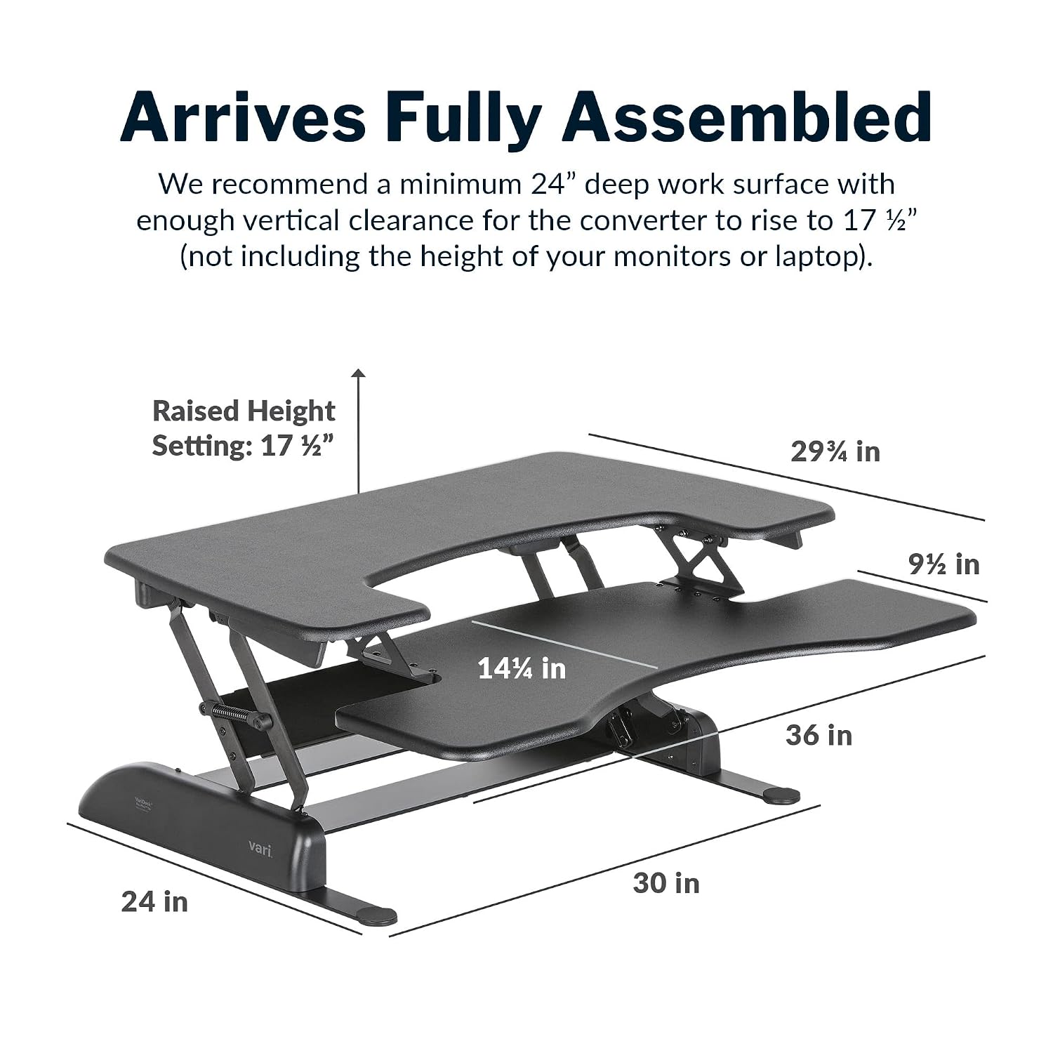 Desk Pro Plus 36 - Adjustable  - Office Furniture Plus ulasan dan harga