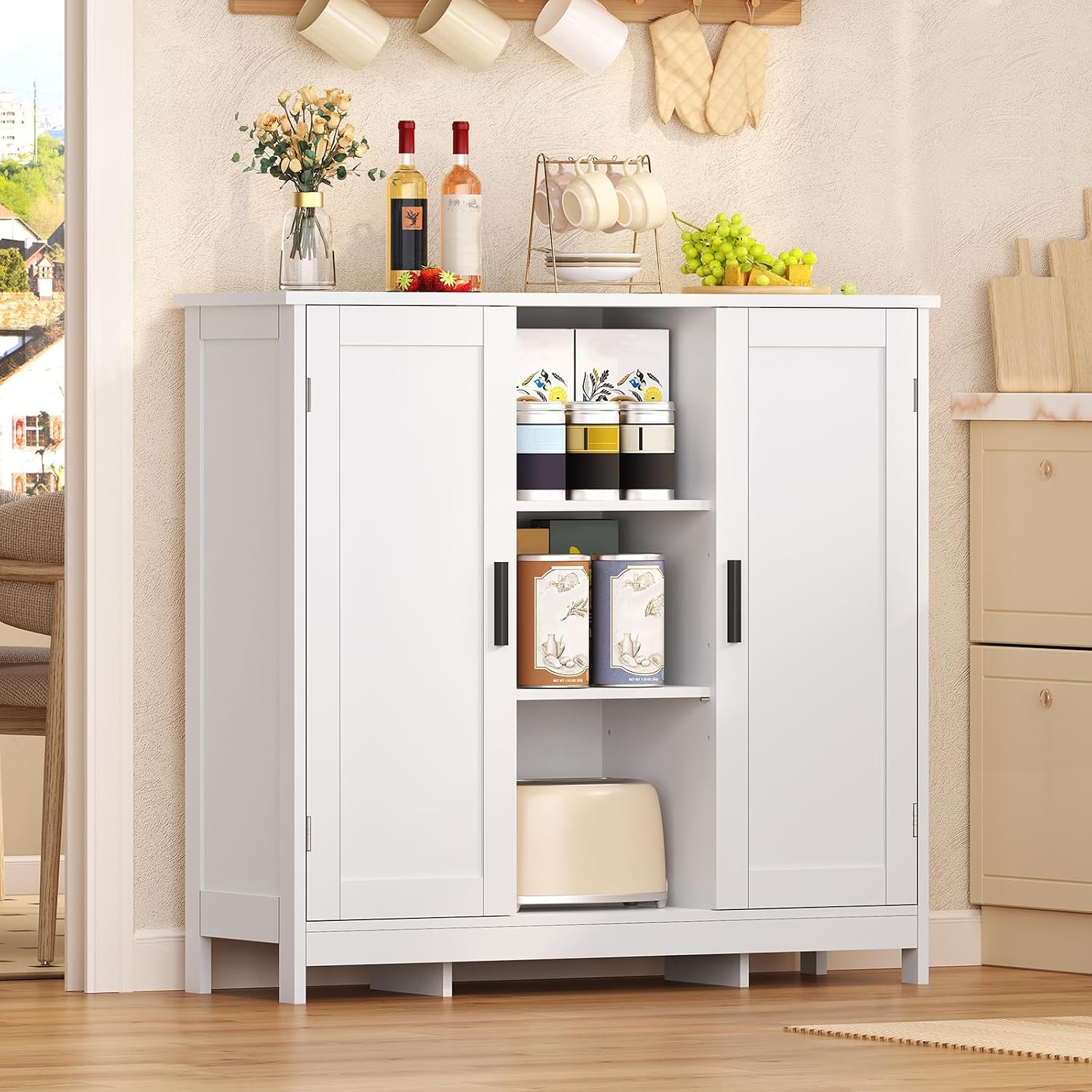 Storage Cabinet With Doors Sto - Credenza Office Storage ulasan dan harga
