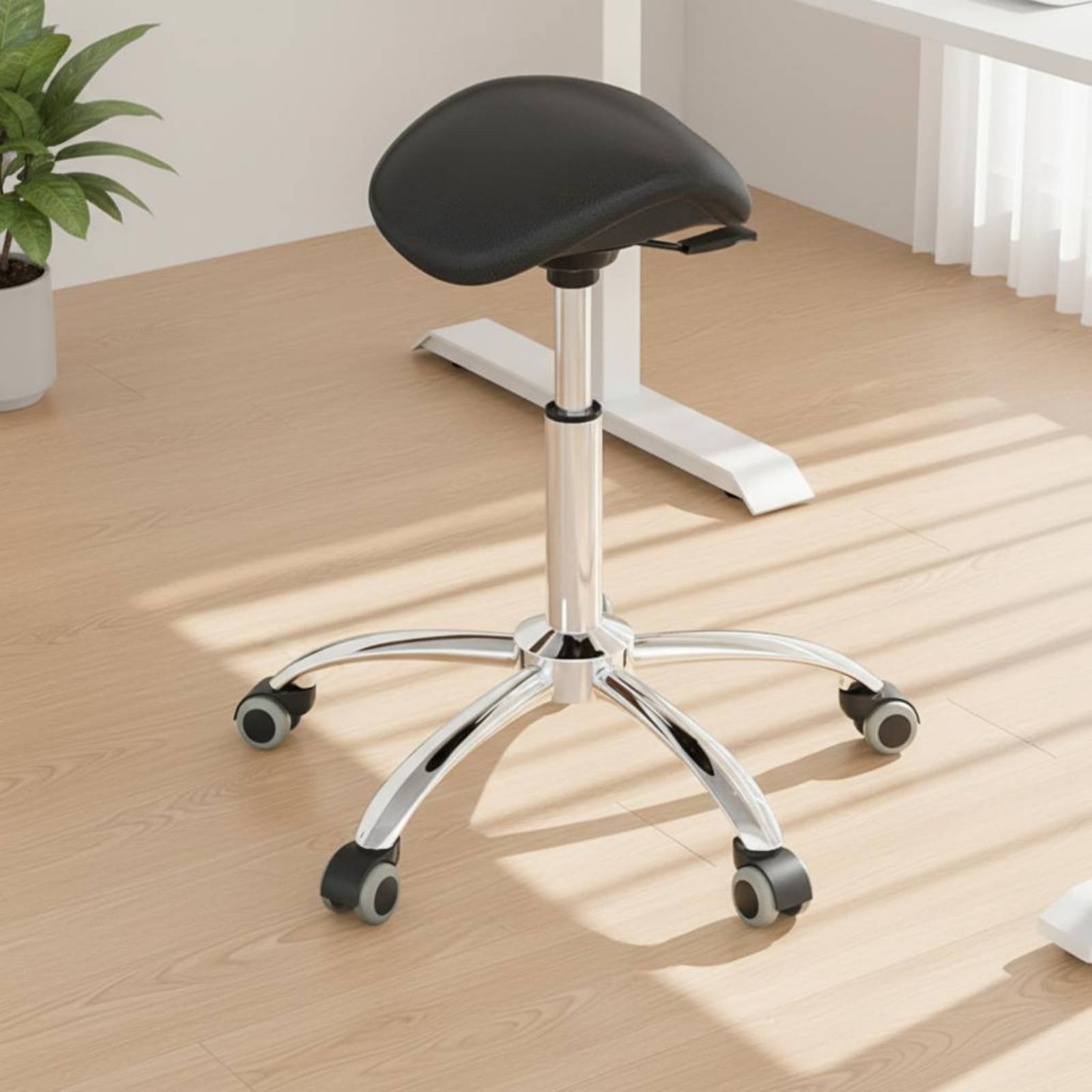Swivel Saddle Stool Heavy Duty - Office Furniture Ergonomic ulasan dan harga