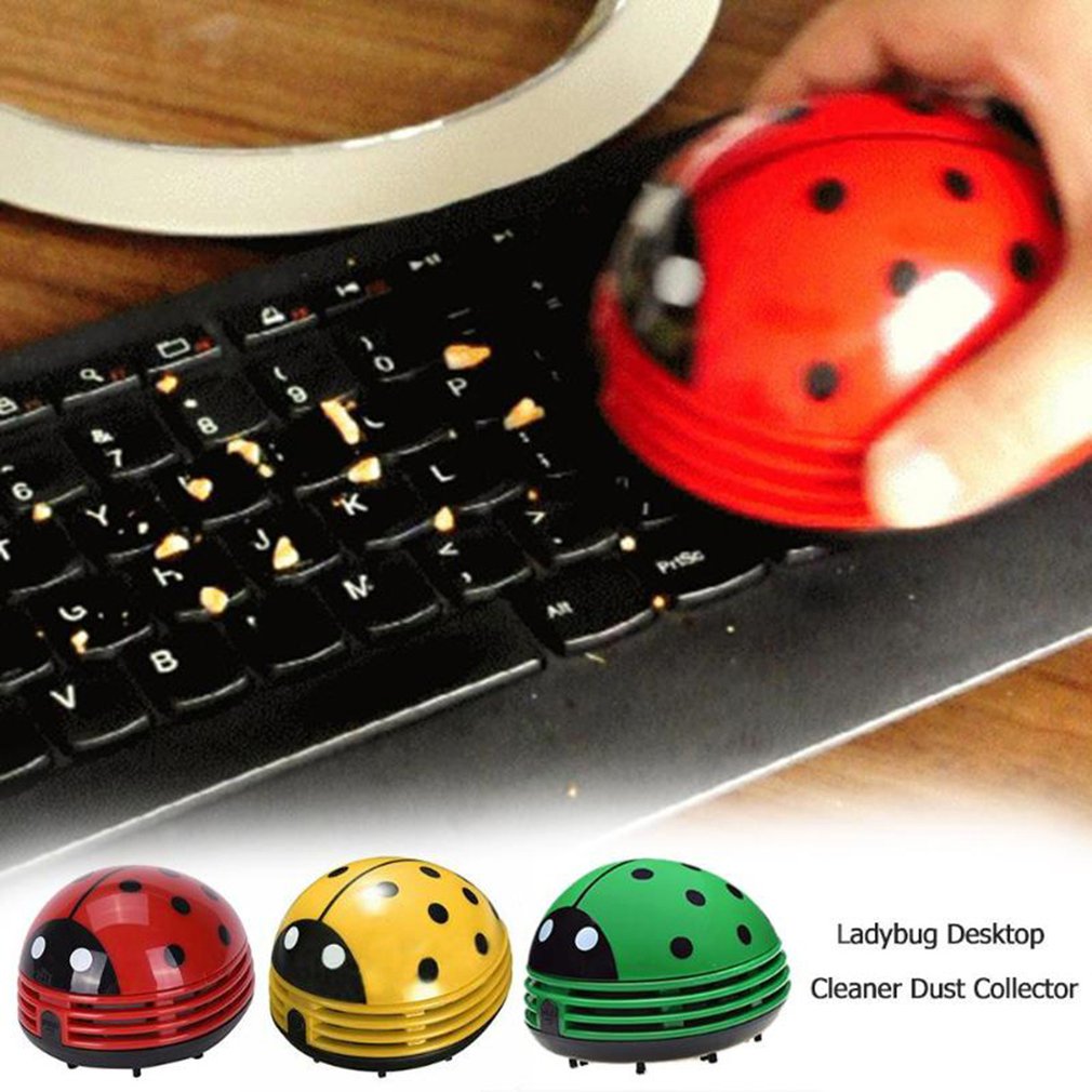 Cute Ladybug Desktop Vacuum Cl - Office Furniture Used ulasan dan harga