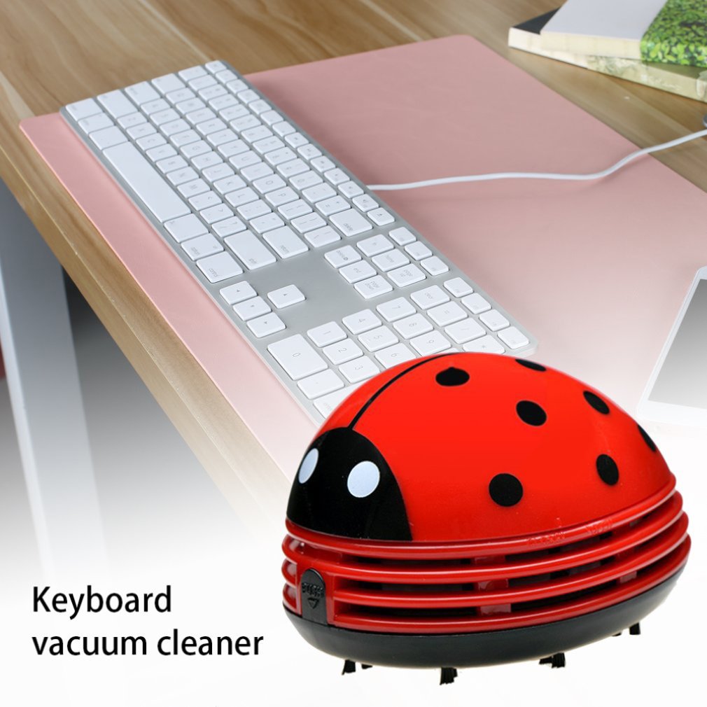 Cute Ladybug Desktop Vacuum Cl - Office Furniture Used ulasan dan harga
