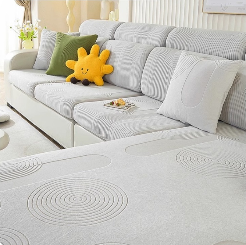 Elastic Jacquard Velvet Sofa C - Office Furniture Plus ulasan dan harga