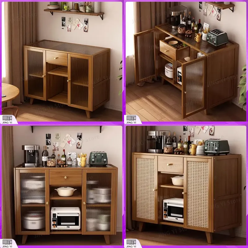 Wooden Kitchen Cabinet Buffet  - Credenza Office Storage ulasan dan harga