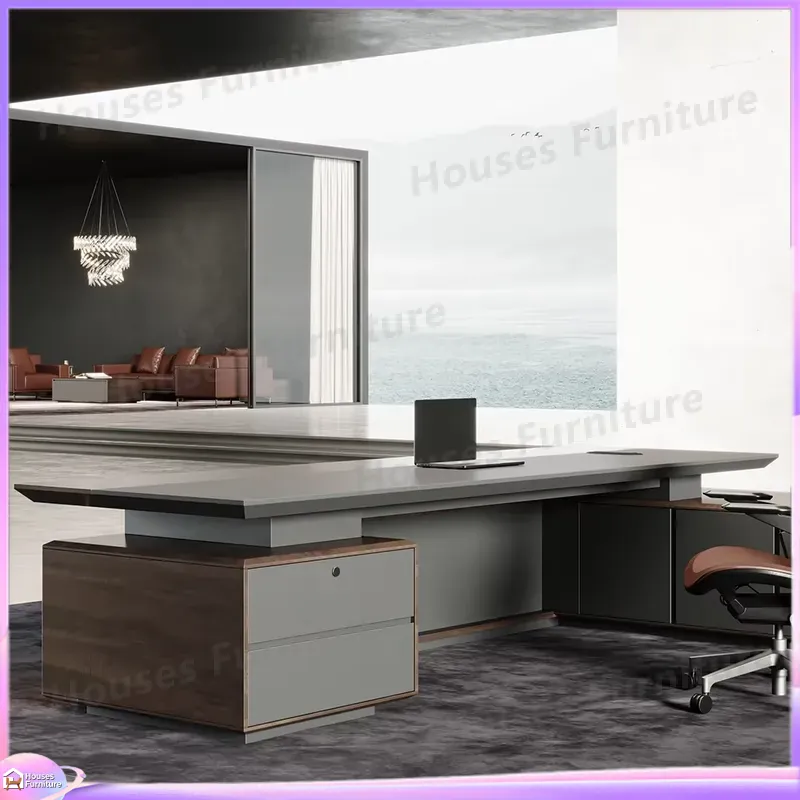 Luxury Executive Desk Solid Wo - Office Furniture Desk ulasan dan harga