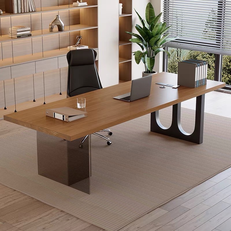 Italian Acrylic Floating Woode - Office Furniture Desk ulasan dan harga