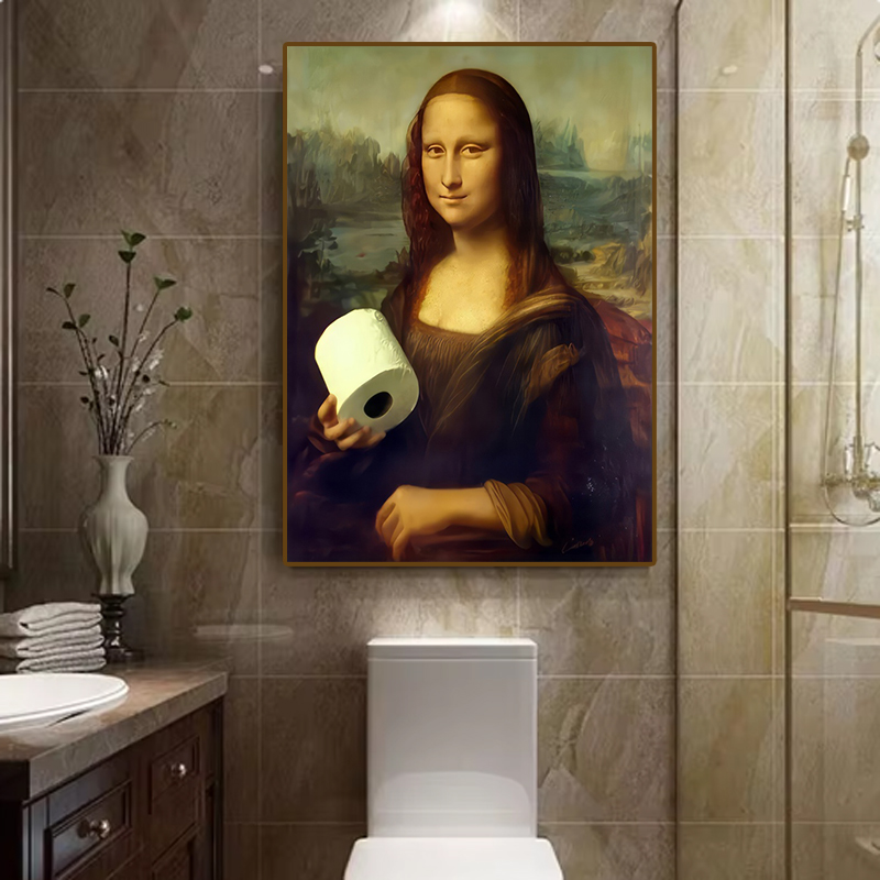 1pc Funny Abstract Bathroom To - Office Furniture For Sale ulasan dan harga