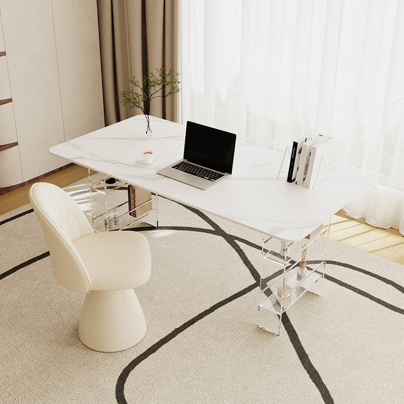 Nordic High-end Sintered Stone - Office Furniture Desk ulasan dan harga