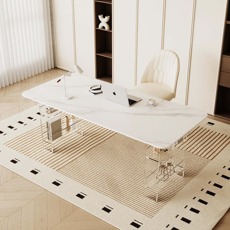 Nordic High-end Sintered Stone - Office Furniture Desk ulasan dan harga