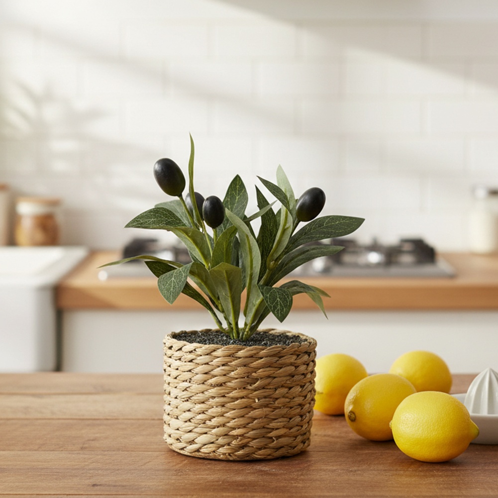Artificial Plants Pocket Olive - Office Furniture Used ulasan dan harga