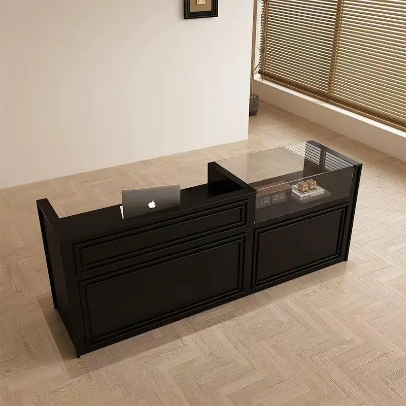 custom.Modern Office Reception - Office Furniture Desk ulasan dan harga